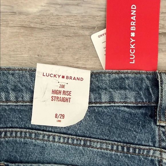 Lucky Brand Zoe high rise, straight jeans with studs - Picture 10 of 11